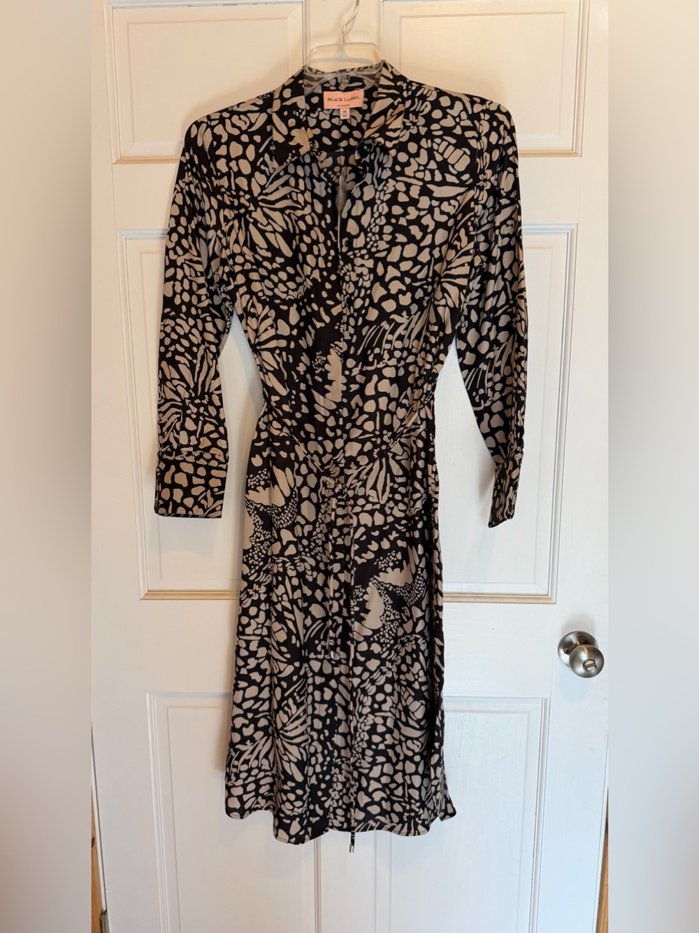 CHICO’S Black Label button down shirt dress - medium - NWT